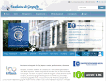Tablet Screenshot of geografie.ubbcluj.ro
