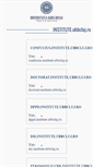 Mobile Screenshot of institute.ubbcluj.ro