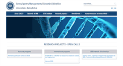 Desktop Screenshot of cercetare.ubbcluj.ro